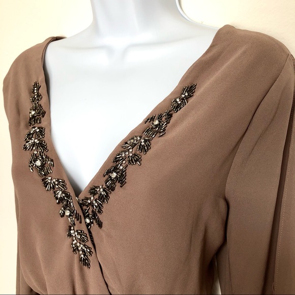 GIDDY UP GLAMOUR⚡️Rhinestone Mocha Dress_L(Sz 8) - Picture 3 of 8
